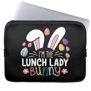 I'm The Lunch Lady Bunny Easter Matching Laptop Sleeve