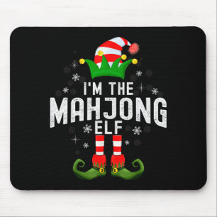 I'm The Mahjong Elf Christmas Family Pjs Costume  Mouse Mat