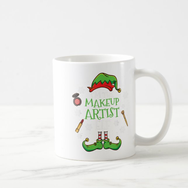 Im The Makeup Artist Elf Christmas  Coffee Mug (Right)