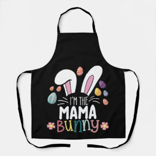 I'm The Mama Mum Bunny Easter Family Matching Apron