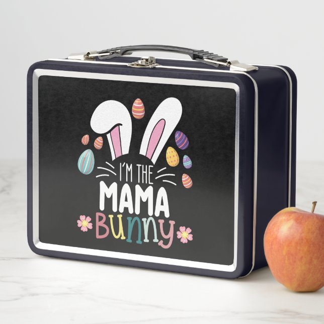 I'm The Mama Mum Bunny Easter Family Matching Metal Lunch Box (In Situ)