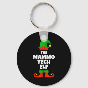 I'm The Mammo Tech Elf Family Pajama Christmas Mam Key Ring