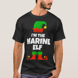 I'm The Marine Elf Family Pajama Christmas Biology T-Shirt