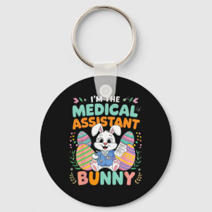 I'm The Medical Istant Bunny Easter Fun Key Ring