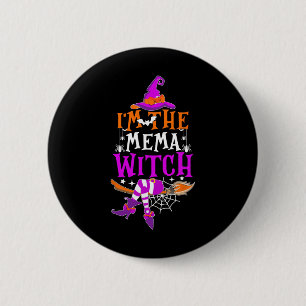 I'm The Mema Witch Fun Halloween Family Matching  6 Cm Round Badge