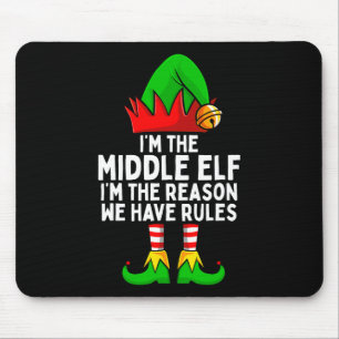 I'm The Middle Elf Matching Family Christmas Mouse Mat