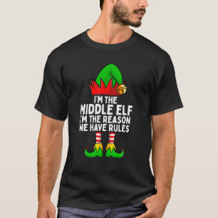 I'm The Middle Elf Matching Family Christmas T-Shirt