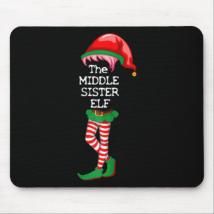 I'm The Middle Sister Elf Christmas Xmas Funny Mat Mouse Mat