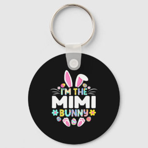 I'm the mimi bunny funny easter day family matchin key ring