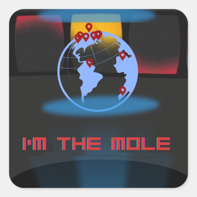 I'm the Mole Square Sticker (Front)