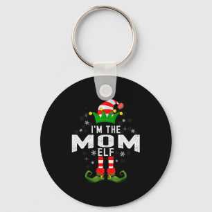 I'm The Mom Elf Christmas Family Pjs Costume  Key Ring