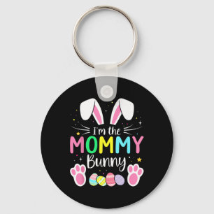 Im The Mommy Bunny Funny Matching Easter Family  Key Ring