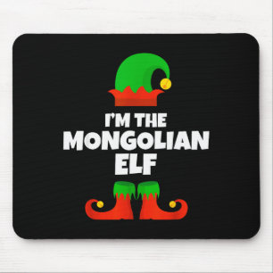 I'm The Mongolian Elf Family Pajama Christmas Funn Mouse Mat