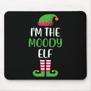 I'm The Moody Elf Christmas Matching Family Pajama Mouse Mat