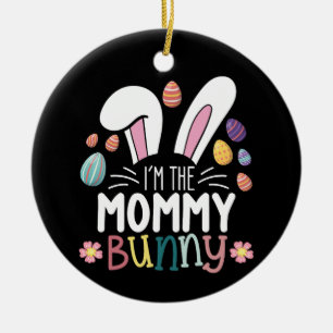 I'm The Mummy Mum Bunny Easter Family Matching Ceramic Tree Decoration