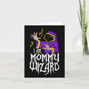 I'm The Mummy Wizard Matching Family Halloween Card