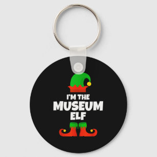 I'm The Museum Elf Family Pajama Christmas Funny  Key Ring