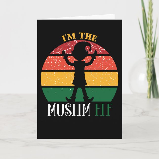 Im The Muslim Elf Matching Christmas Card (Front)
