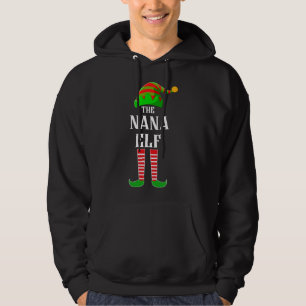 I'm the Nana Elf Family Matching Costume Christmas Hoodie