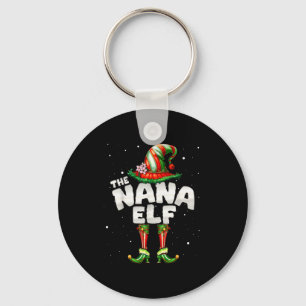 I'm The Nana Elf Family Matching Group Christmas Key Ring