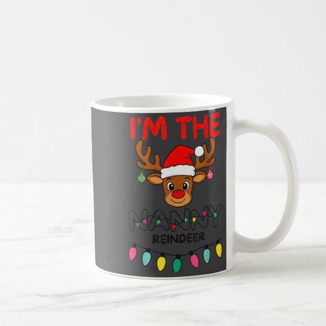 I'm The Nanny Reindeer Family Christmas Matching G Coffee Mug (Right)