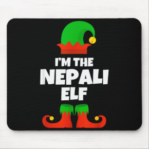 I'm The Nepali Elf Family Pajama Christmas Funny N Mouse Mat