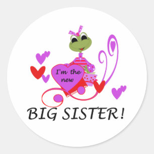 I'm The New Big Sister Classic Round Sticker