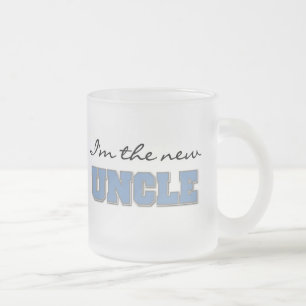 I'm the New Uncle Tshirts and Gifts Frosted Glass Coffee Mug