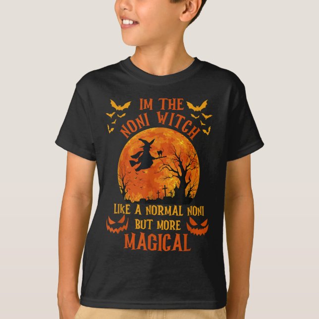 I'm The Noni Witch Like A Normal Grandma Halloween T-Shirt (Front)