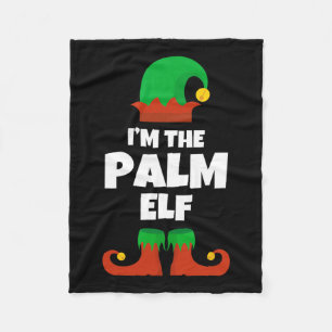 I'm The Palm Elf Family Pajama Christmas Funny Bea Fleece Blanket