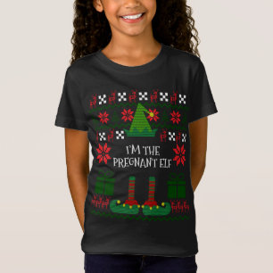 I'm The Pickleball Elf Funny Ugly Christmas Pajama T-Shirt