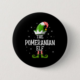 Im the Pomeranian Elf Family Matching Group Christ 6 Cm Round Badge