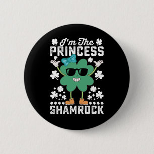 I'm The Princess Shamrock St Patrick's Day Irish 6 Cm Round Badge