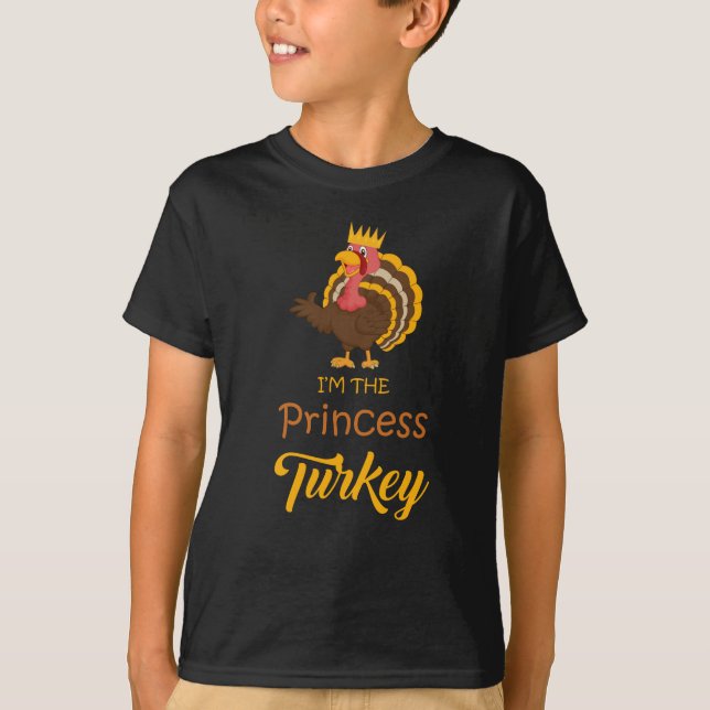 I'm The Princess Turkey Thanksgiving Family Women T-Shirt (Front)