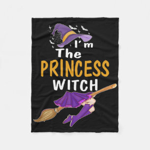 I'm The Princess Witch T Shirt Halloween Matching Fleece Blanket