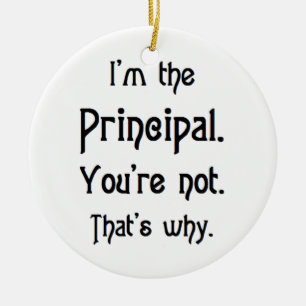i'm the principal ceramic tree decoration