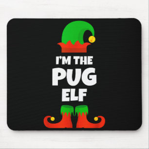 I'm The Pug Elf Family Pajama Christmas Funny Dog Mouse Mat