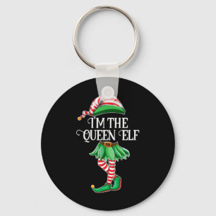 I'm The Queen Elf Matching Family Pyjamas Christma Key Ring