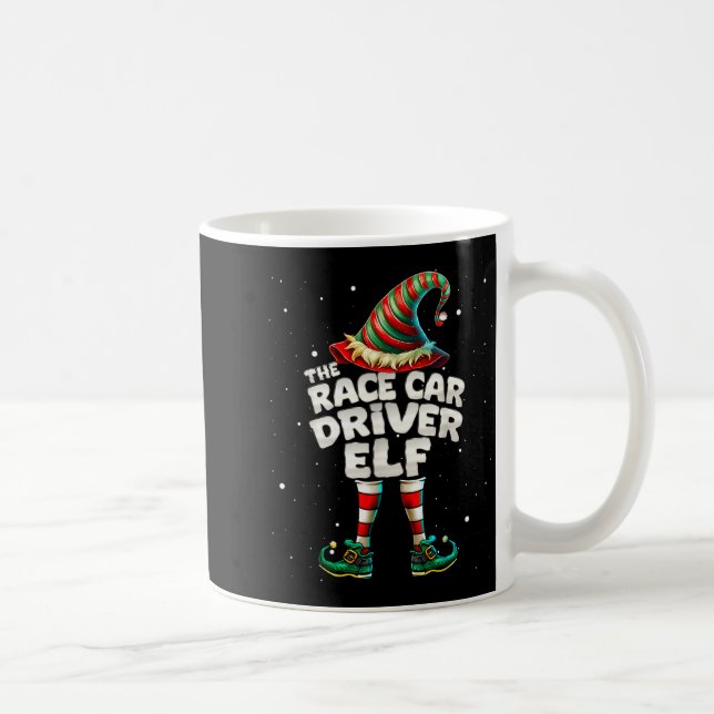 I'm The Race Car Driver Elf Family Matching Group  Coffee Mug (Right)