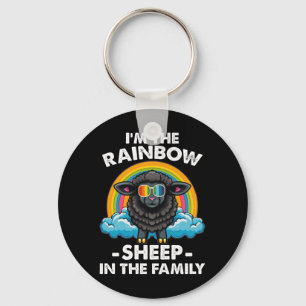 I'm The Rainbow Sheep In The Family Pride Month Key Ring