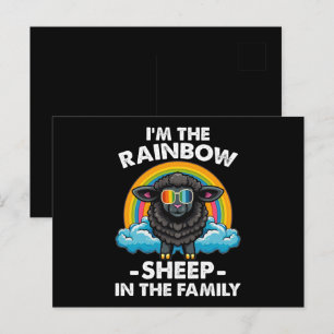 I'm The Rainbow Sheep In The Family Pride Month Postcard