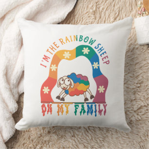 I'm the Rainbow Sheep of My Family – Pride Sheep Cushion