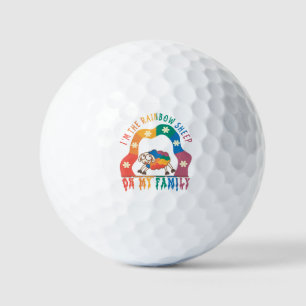 I'm the Rainbow Sheep of My Family – Pride Sheep Golf Balls