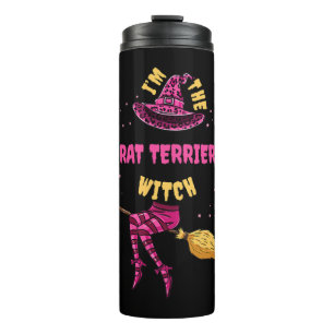 Im The Rat Terrier Witch Halloween Matching Thermal Tumbler