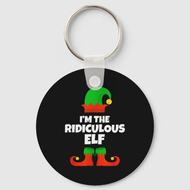 I'm The Ridiculous Elf Family Pajama Christmas Fun Key Ring (Front)