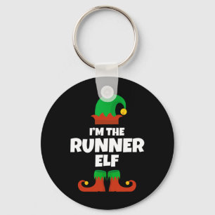 I'm The Runner Elf Family Pajama Christmas Funny R Key Ring