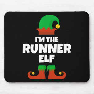 I'm The Runner Elf Family Pajama Christmas Funny R Mouse Mat