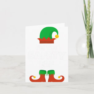 I'm The Safety Elf Family Pajama Christmas Funny Card