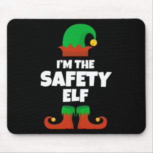I'm The Safety Elf Family Pajama Christmas Officer Mouse Mat