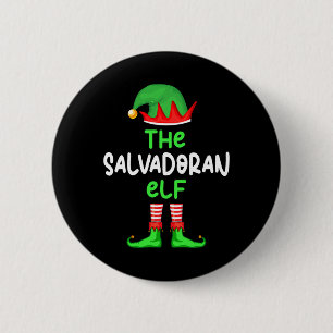 I'm The Salvadoran Elf El Salvador Christmas Funny 6 Cm Round Badge